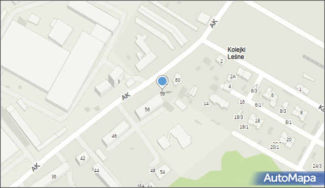 Hajnówka, Armii Krajowej, 58, mapa Hajnówka