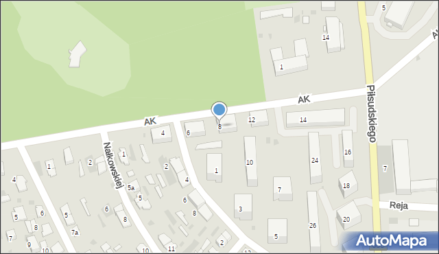 Hajnówka, Armii Krajowej, 8, mapa Hajnówka