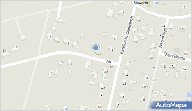 Hrubieszów, Armii Krajowej, 2, mapa Hrubieszów