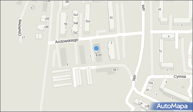 Inowrocław, Arctowskiego Henryka, 5, mapa Inowrocławia