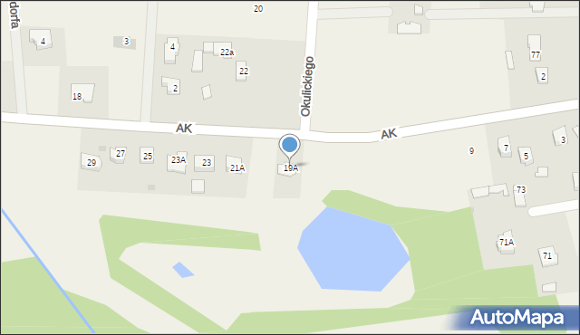 Jaktorów-Kolonia, Armii Krajowej, 19A, mapa Jaktorów-Kolonia