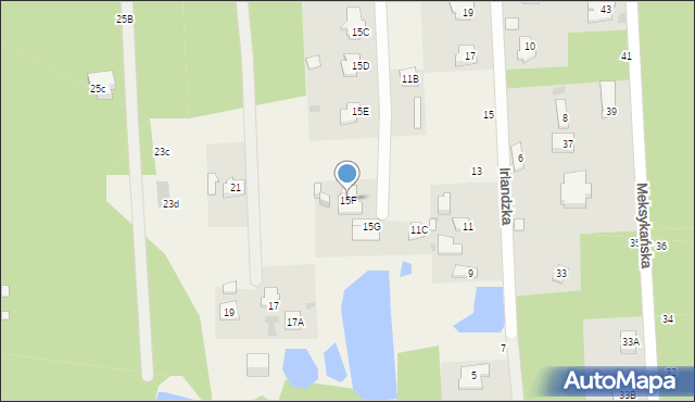 Janinów, Argentyńska, 15F, mapa Janinów