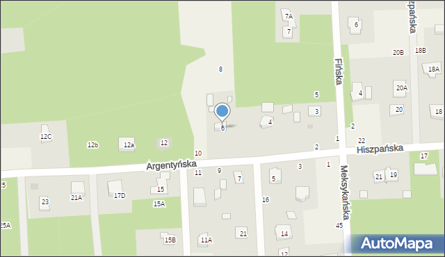 Janinów, Argentyńska, 6, mapa Janinów