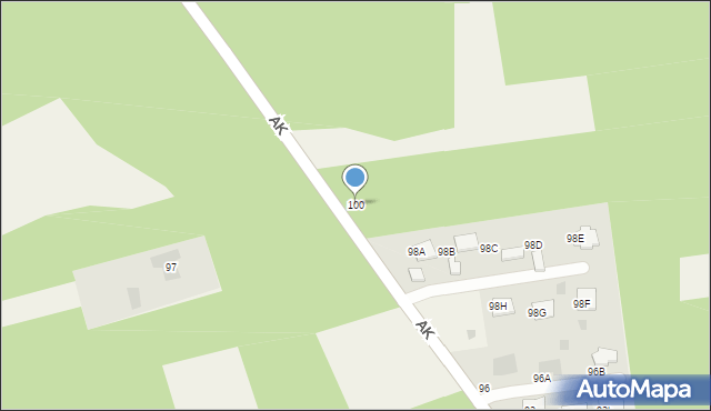 Jastkowice, Armii Krajowej, 100, mapa Jastkowice