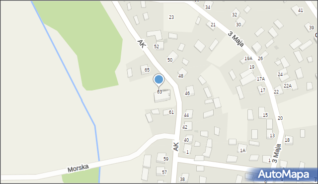 Jastkowice, Armii Krajowej, 63, mapa Jastkowice
