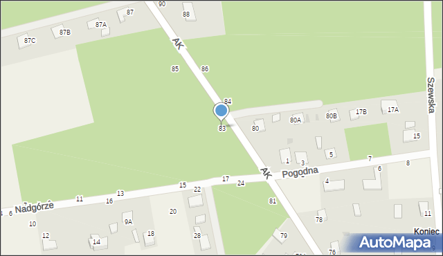 Jastkowice, Armii Krajowej, 83, mapa Jastkowice