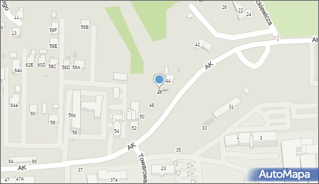 Jastrzębie-Zdrój, Armii Krajowej, 46, mapa Jastrzębie-Zdrój