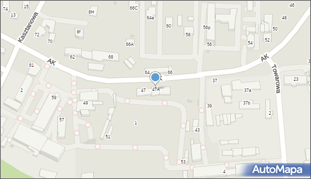 Jastrzębie-Zdrój, Armii Krajowej, 47A, mapa Jastrzębie-Zdrój