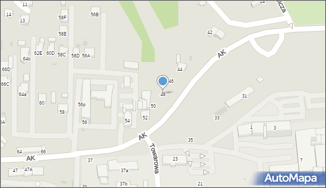 Jastrzębie-Zdrój, Armii Krajowej, 48, mapa Jastrzębie-Zdrój