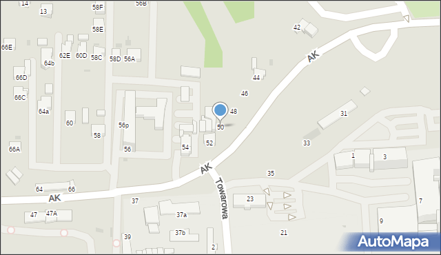 Jastrzębie-Zdrój, Armii Krajowej, 50, mapa Jastrzębie-Zdrój