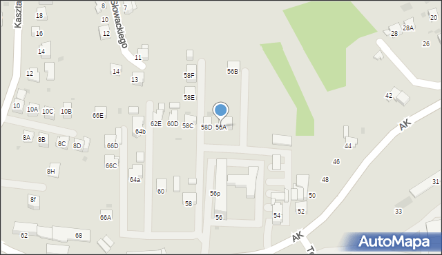 Jastrzębie-Zdrój, Armii Krajowej, 56A, mapa Jastrzębie-Zdrój