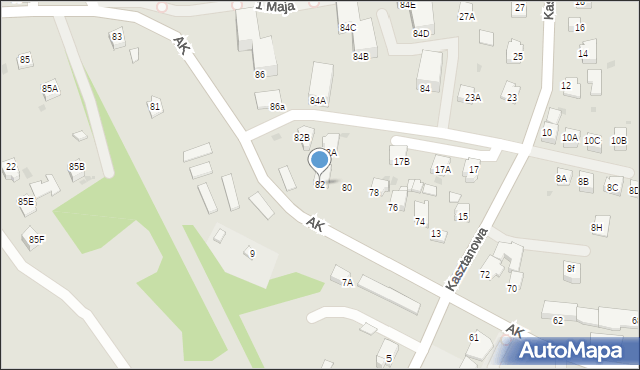 Jastrzębie-Zdrój, Armii Krajowej, 82, mapa Jastrzębie-Zdrój