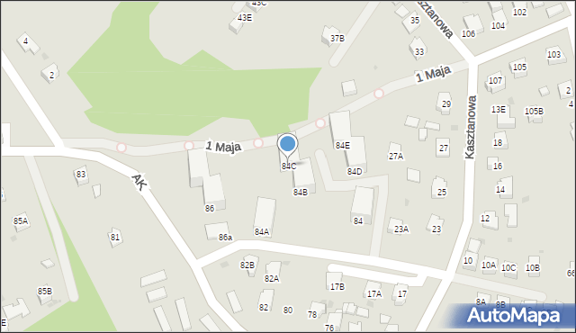 Jastrzębie-Zdrój, Armii Krajowej, 84C, mapa Jastrzębie-Zdrój