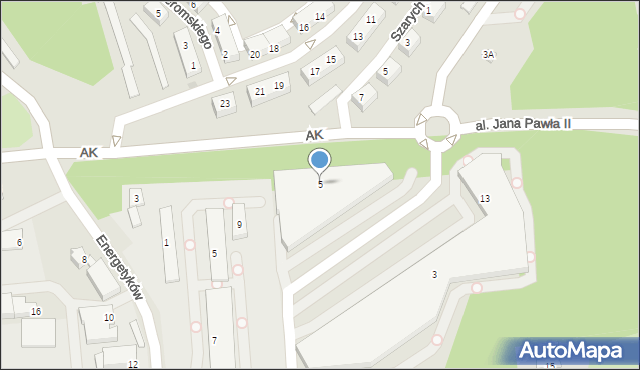 Jastrzębie-Zdrój, Armii Krajowej, 5, mapa Jastrzębie-Zdrój