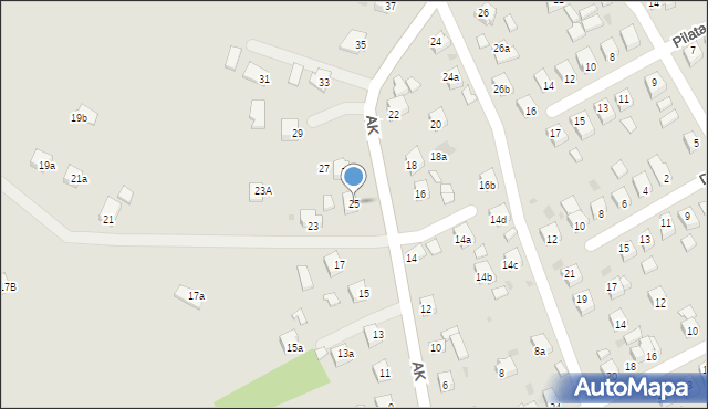 Jedlicze, Armii Krajowej, 25, mapa Jedlicze