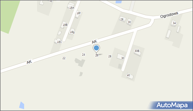 Jedlińsk, Armii Krajowej, 26, mapa Jedlińsk