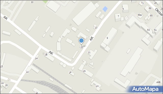 Jędrzejów, Armii Krajowej, 12, mapa Jędrzejów