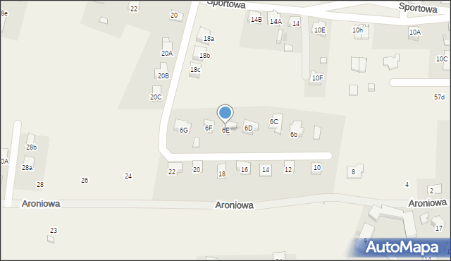 Jeżów Sudecki, Aroniowa, 6E, mapa Jeżów Sudecki
