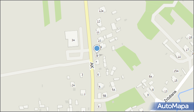 Józefów, Armii Krajowej, 8, mapa Józefów