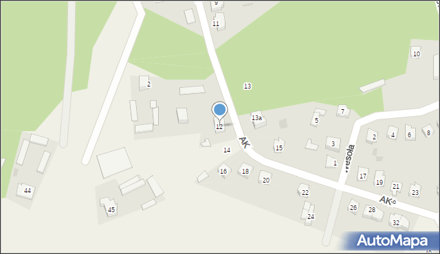 Kadzidło, Armii Krajowej, 12, mapa Kadzidło