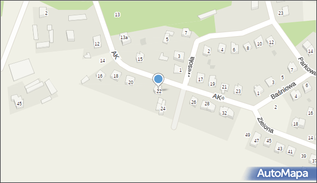 Kadzidło, Armii Krajowej, 22, mapa Kadzidło