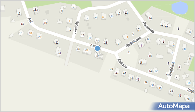 Kadzidło, Armii Krajowej, 32, mapa Kadzidło