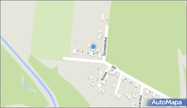 Kalety, Armii Krajowej, 4, mapa Kalety