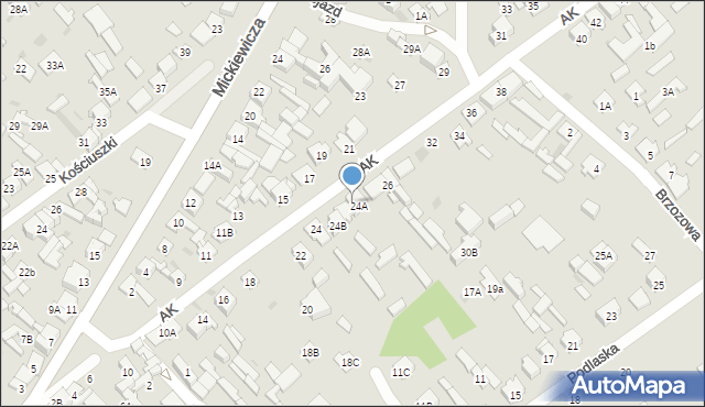 Karczew, Armii Krajowej, 26A, mapa Karczew