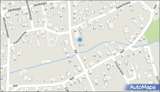 Katowice, Armii Krajowej, 91, mapa Katowic
