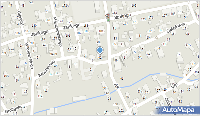 Katowice, Armii Krajowej, 92, mapa Katowic