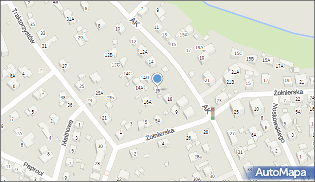 Katowice, Armii Krajowej, 16, mapa Katowic