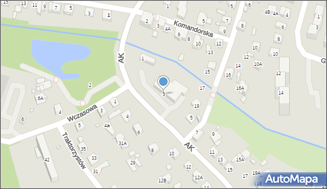 Katowice, Armii Krajowej, 3, mapa Katowic