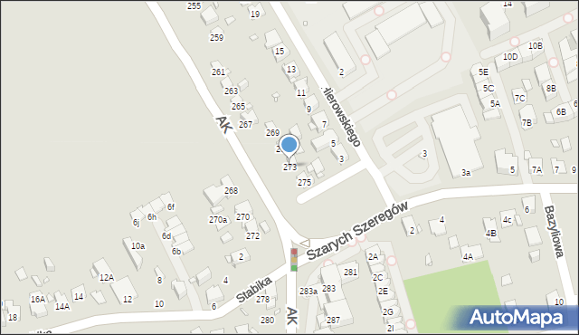 Katowice, Armii Krajowej, 273, mapa Katowic