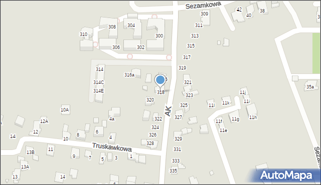 Katowice, Armii Krajowej, 318, mapa Katowic