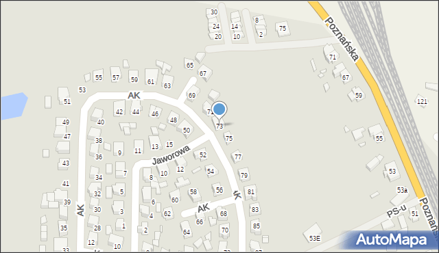 Kępno, Armii Krajowej, 73, mapa Kępno