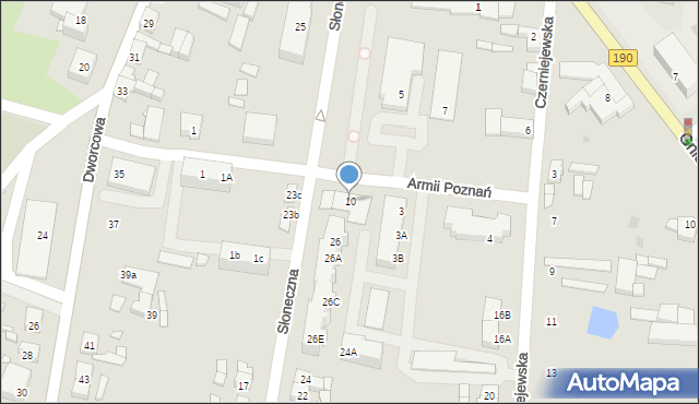 Kłecko, Armii Poznań, 10, mapa Kłecko