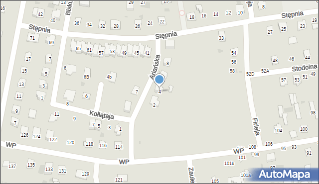 Kock, Ariańska, 4, mapa Kock