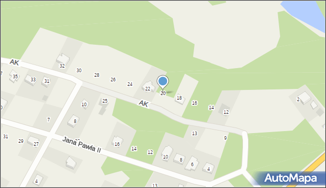 Kołbiel, Armii Krajowej, 20, mapa Kołbiel