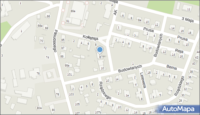 Kolbuszowa, Armii Krajowej, 6, mapa Kolbuszowa