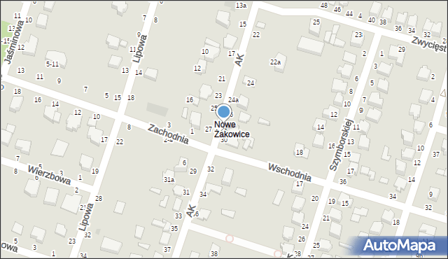 Koluszki, Armii Krajowej, 28, mapa Koluszki