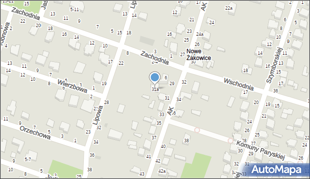 Koluszki, Armii Krajowej, 31a, mapa Koluszki