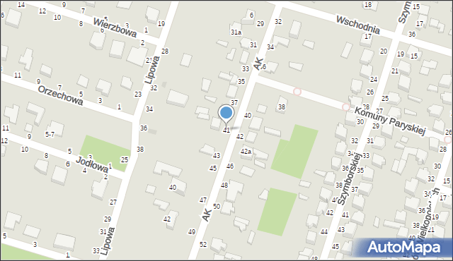 Koluszki, Armii Krajowej, 41, mapa Koluszki