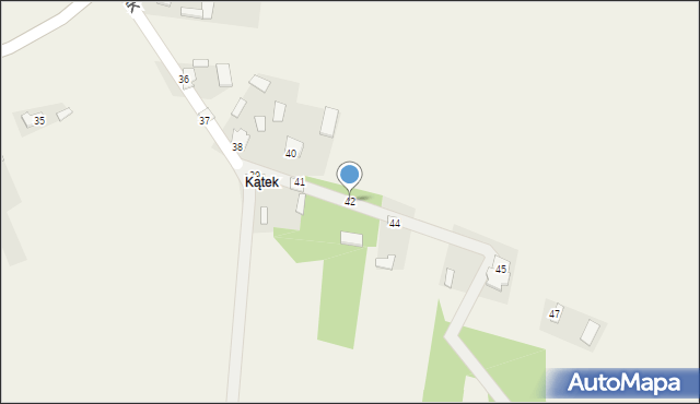 Komarów-Osada, Armii Krajowej, 42, mapa Komarów-Osada