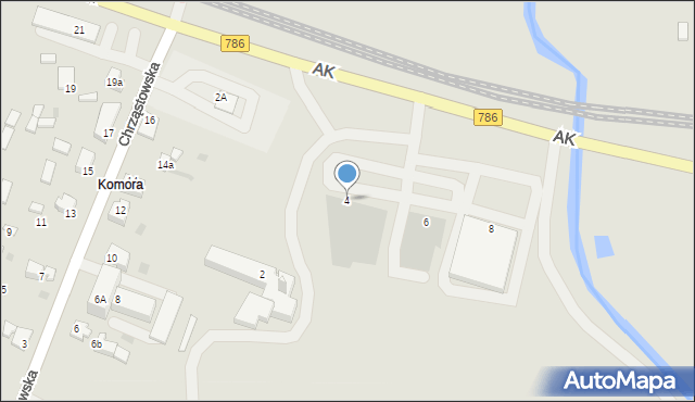 Koniecpol, Armii Krajowej, 4, mapa Koniecpol