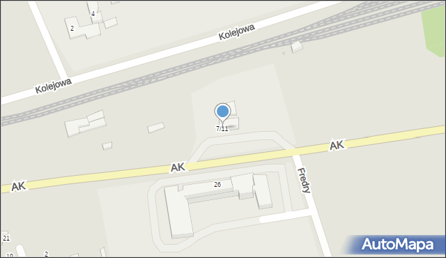 Koniecpol, Armii Krajowej, 7/11, mapa Koniecpol