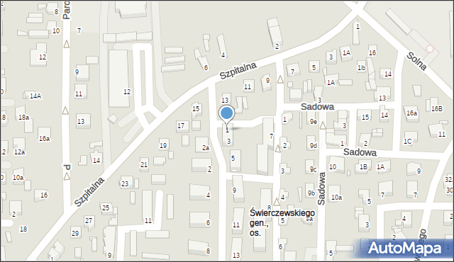 Konin, Armii Krajowej, 1, mapa Konina