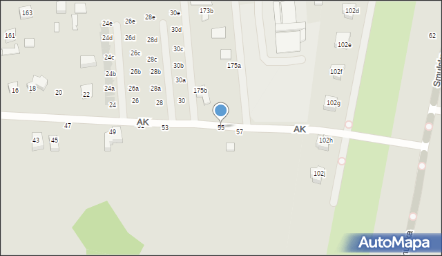 Konstantynów Łódzki, Armii Krajowej, 55, mapa Konstantynów Łódzki