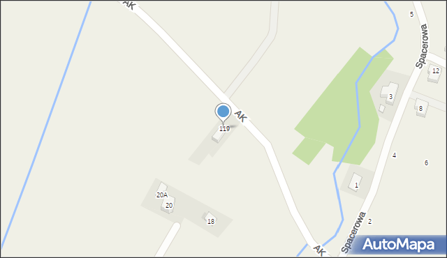 Korczyna, Armii Krajowej, 119, mapa Korczyna