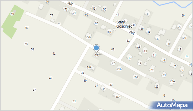 Korczyna, Armii Krajowej, 29, mapa Korczyna