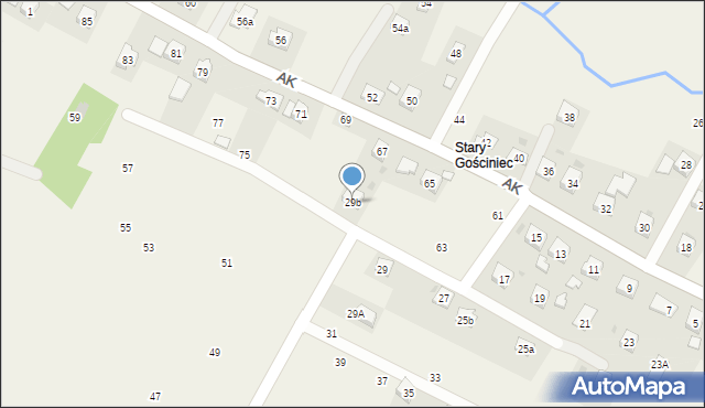 Korczyna, Armii Krajowej, 29b, mapa Korczyna